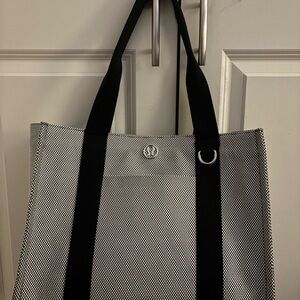 lululemon athletica Black and White Tote Bag